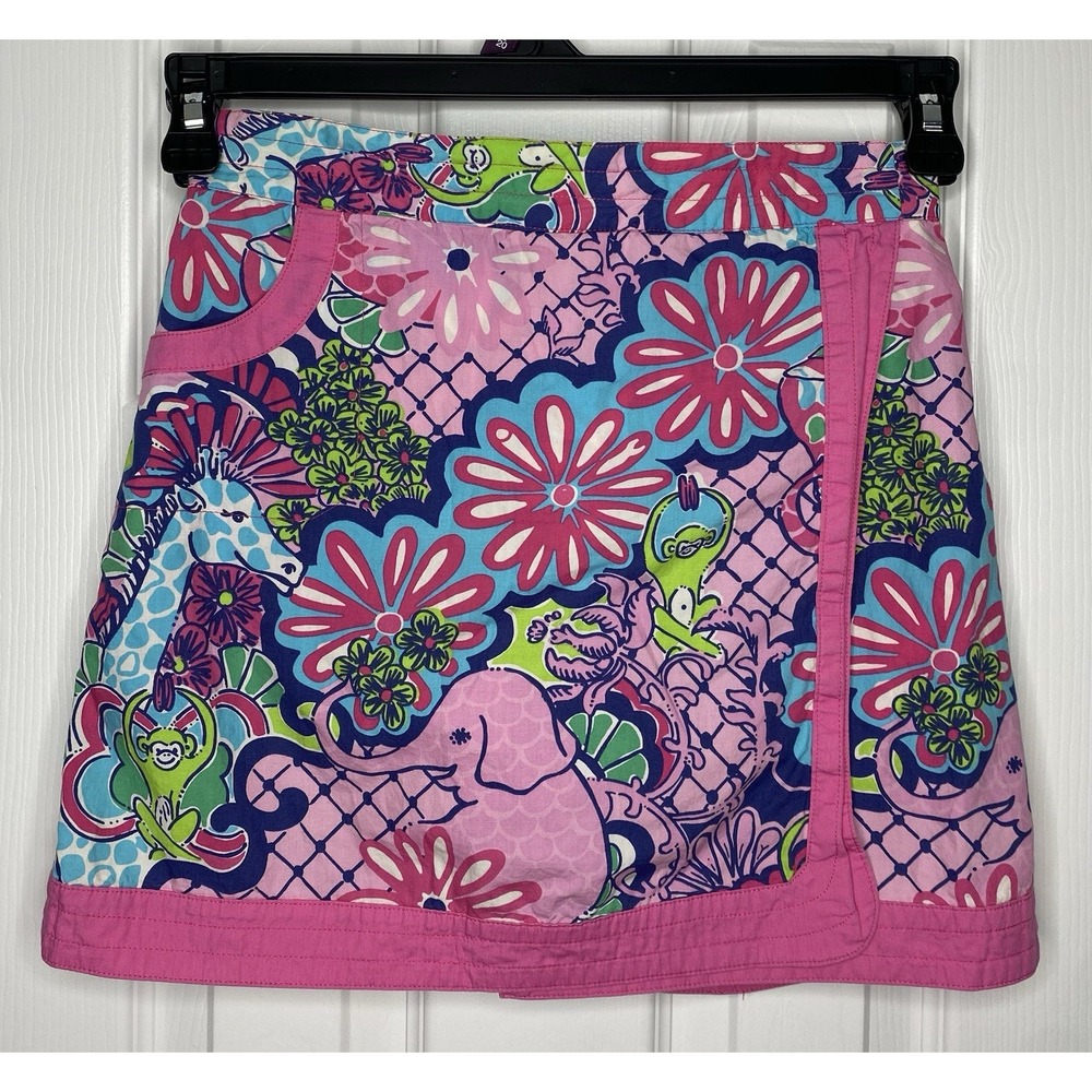 Lilly Pulitzer Youth Girls Jungle Print Skort Multicolor Size 14